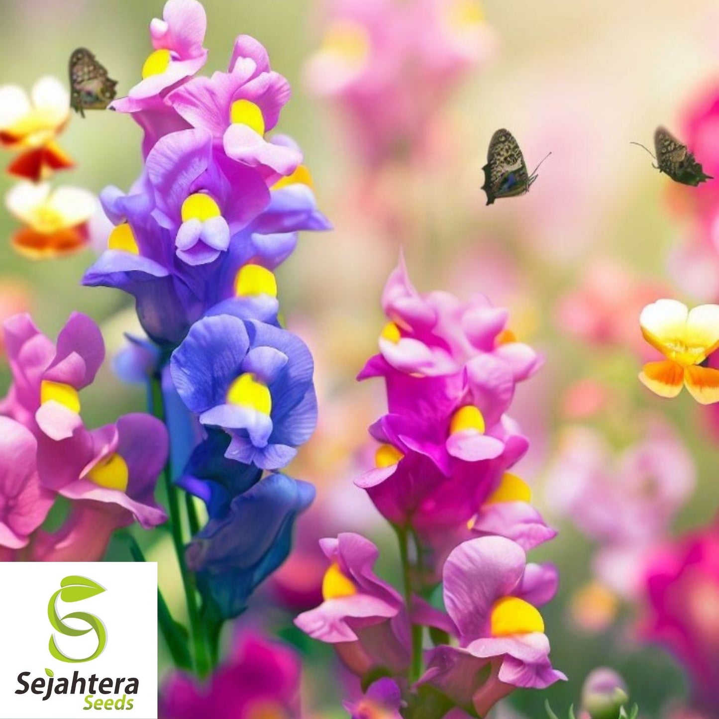 2000+ Snapdragon Fairy Bouquet Seeds - Linaria Maroccana, Dwarf Flower, USA
