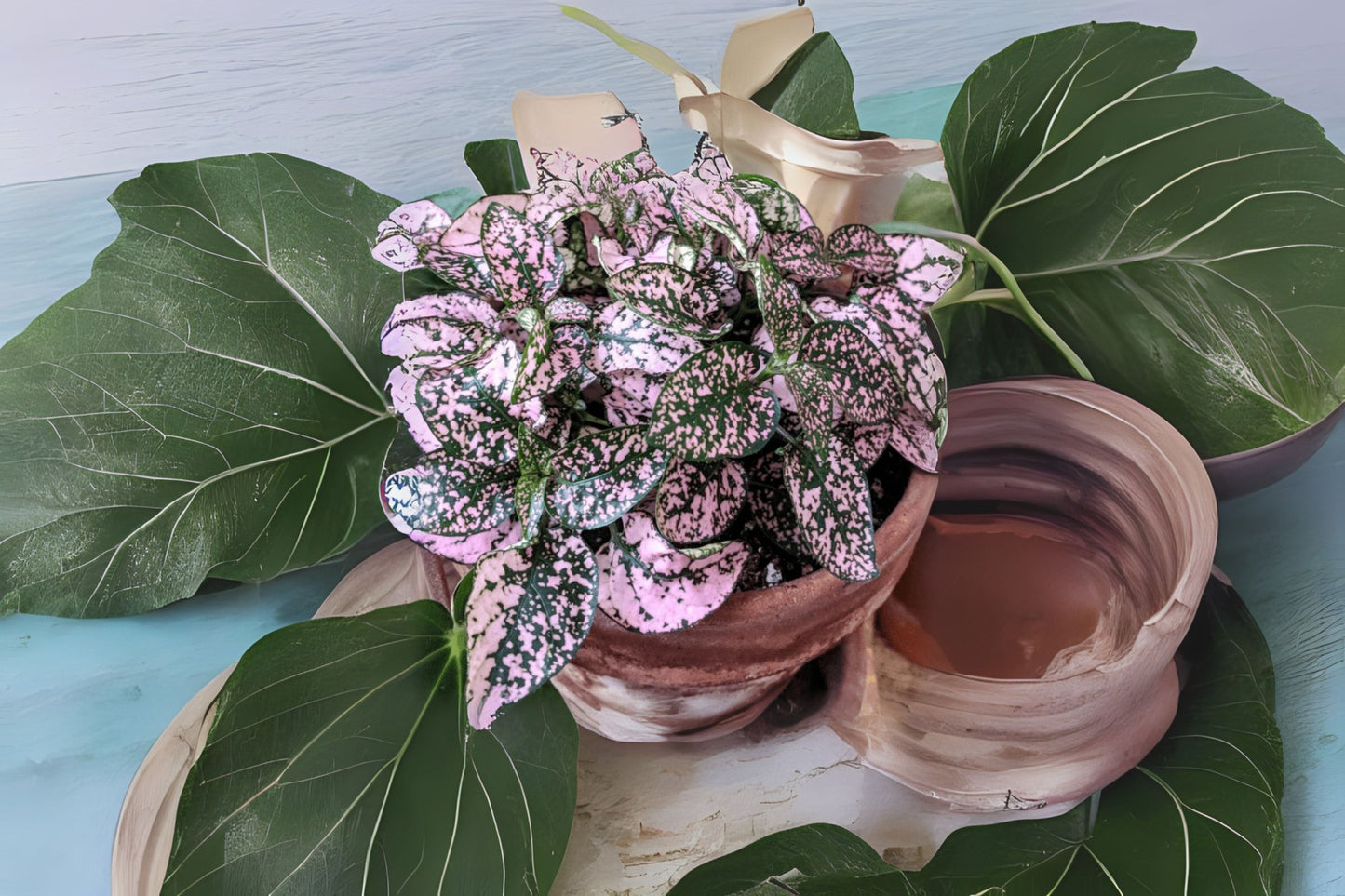 Pink Polka Dot Plant 6" - Hypoestes phyllostachya - Colorful Indoor Houseplant with Spotted Foliage for Bright Spaces