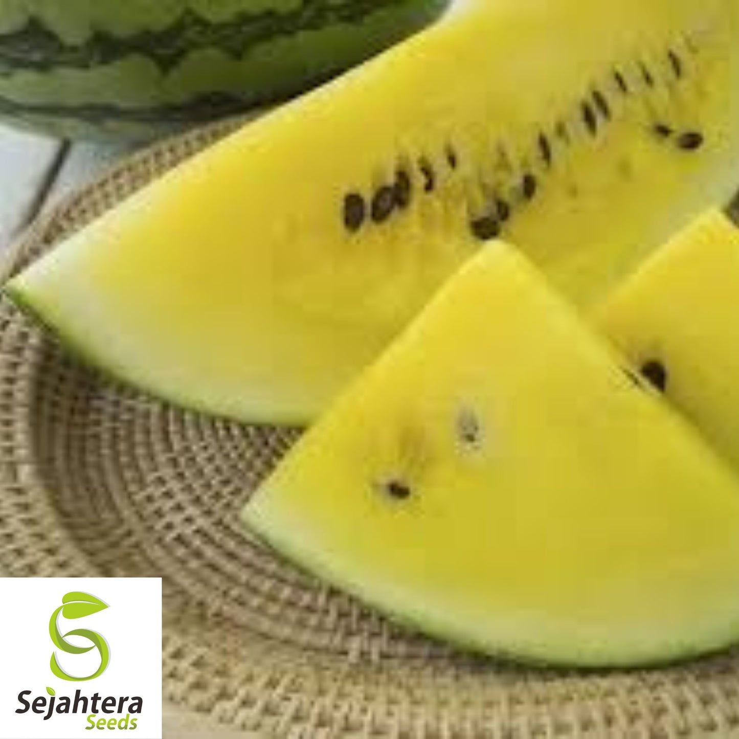 Yellow Gem Watermelon Seeds - 10+ Heirloom - Sweet & Juicy - Non-GMO & Rare