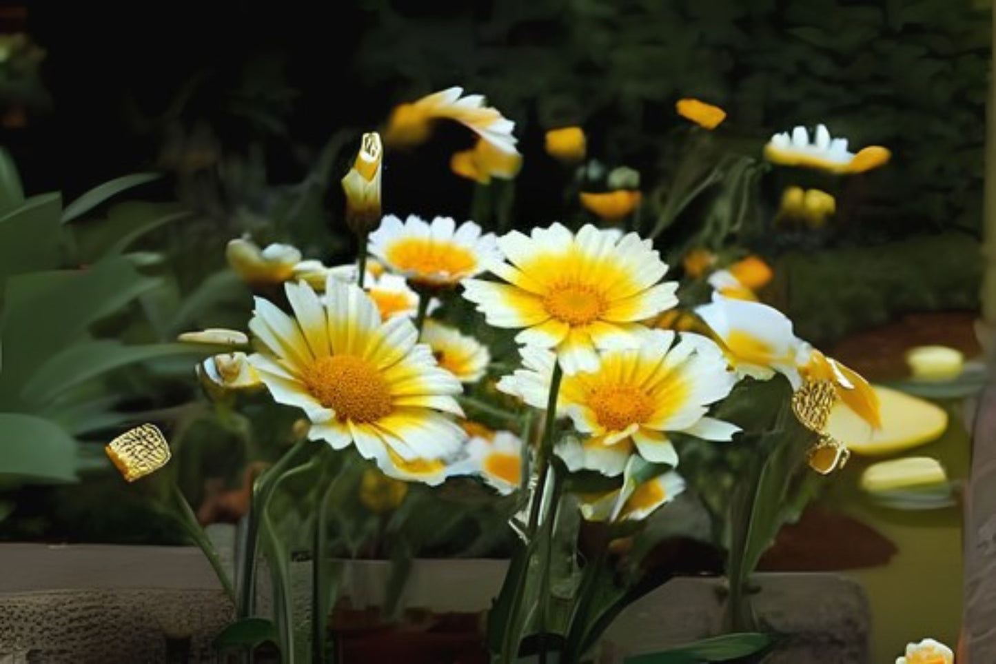 Crown Daisy Garland Chrysanthemum (Chrysanthemum coronarium)