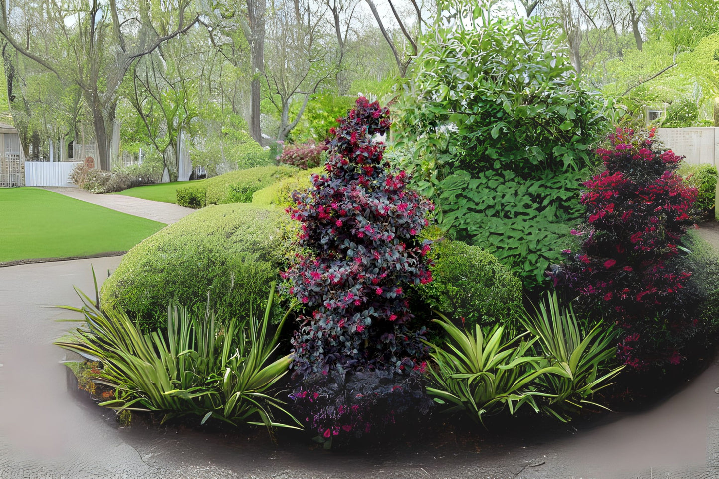 Carolina Midnight Lorapetalum Live Plant - Dark Purple Foliage, Hot Pink Flowers - Lorapetalum chinense f. rubrum, Starter Size