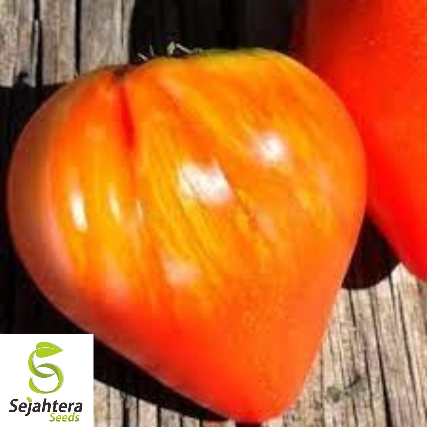 50 Orange Oxheart Tomato Seeds - Heirloom, Non-GMO, Sweet & Juicy Variety