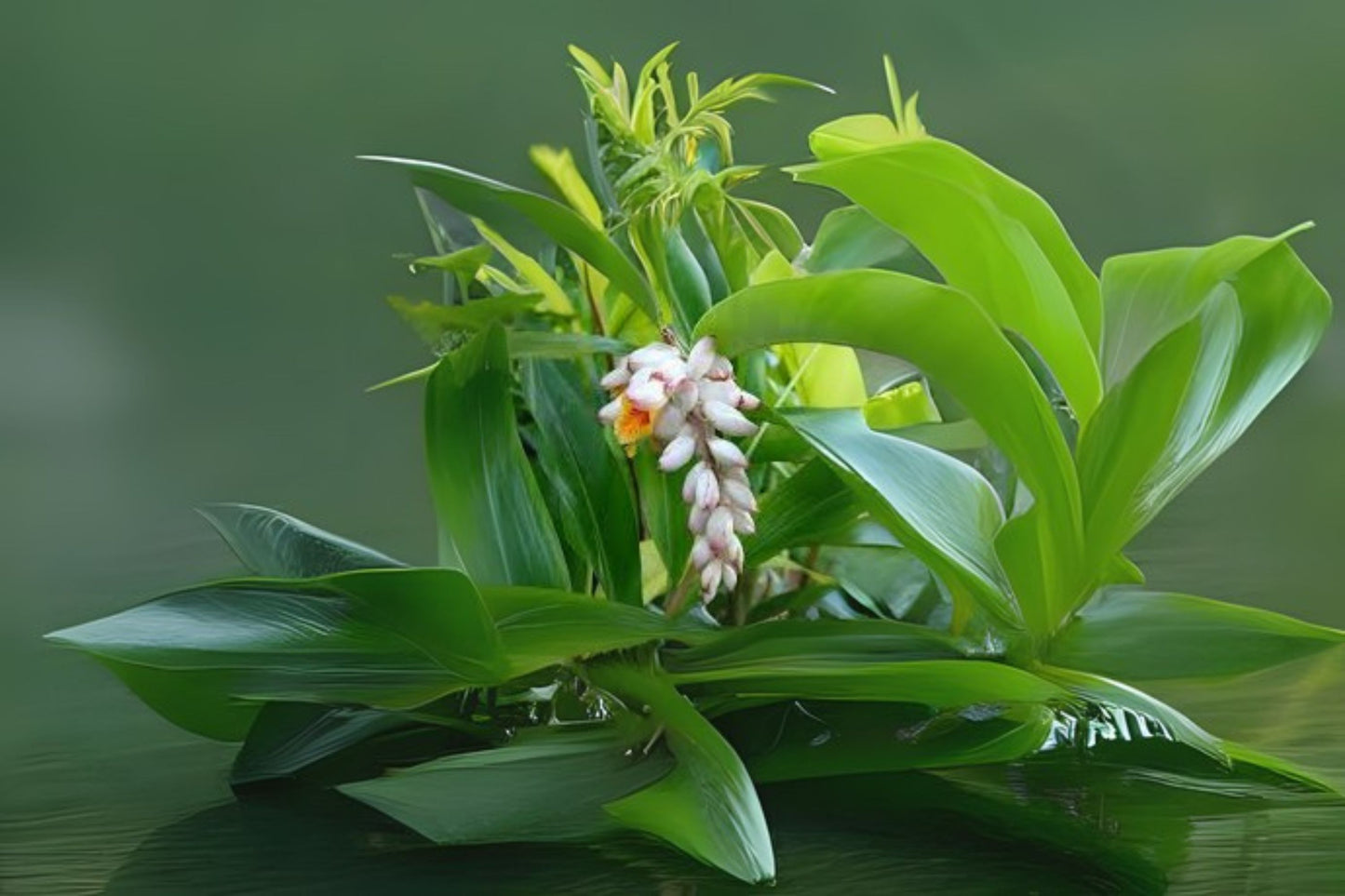 Two Shell Ginger Rhizomes, Alpinia zerumbet, Exotic Blooms & Edible Uses, Freshly Harvested, Free Shipping