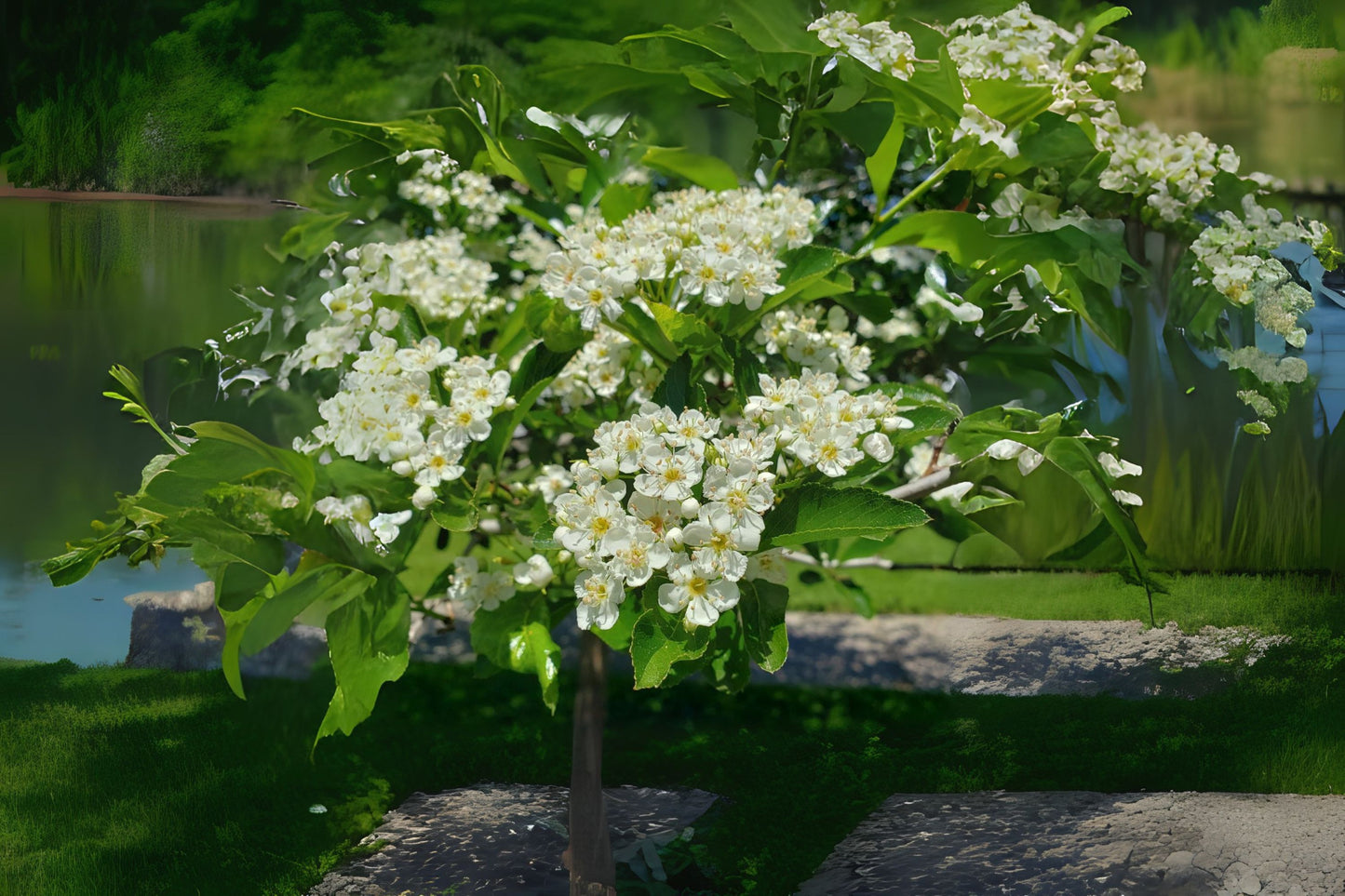 Thornless Hawthorn (Crataegus crus-galli var. Inermis)