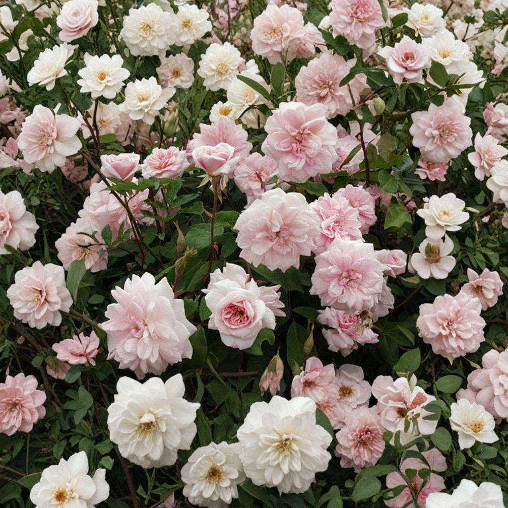 Cecile Brunner Climbing Rose – Rosa ‘Cecile Brunner’ Live Climbing Rose | 2 Feet Tall | Ships in 6” Pot Romantic Pink Blooms | Long Bloom Season | Classic Garden Rose