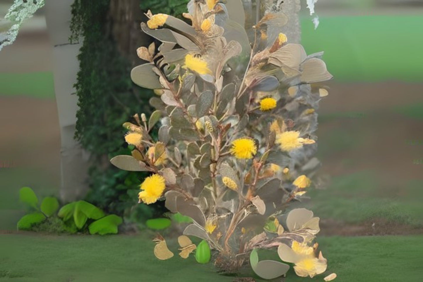 Leather Leaf Acacia Seeds (20 Seeds) - Acacia craspedocarpa - Australian Evergreen with Stiff Oval Leaves and Yellow Flowers