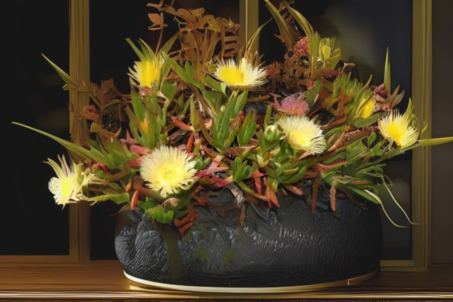 Yellow Ice Plant Cuttings - 3 Unrooted Succulent Cuttings (Carpobrotus edulis) - Sour Fig, Cape Fig, Easy to Root