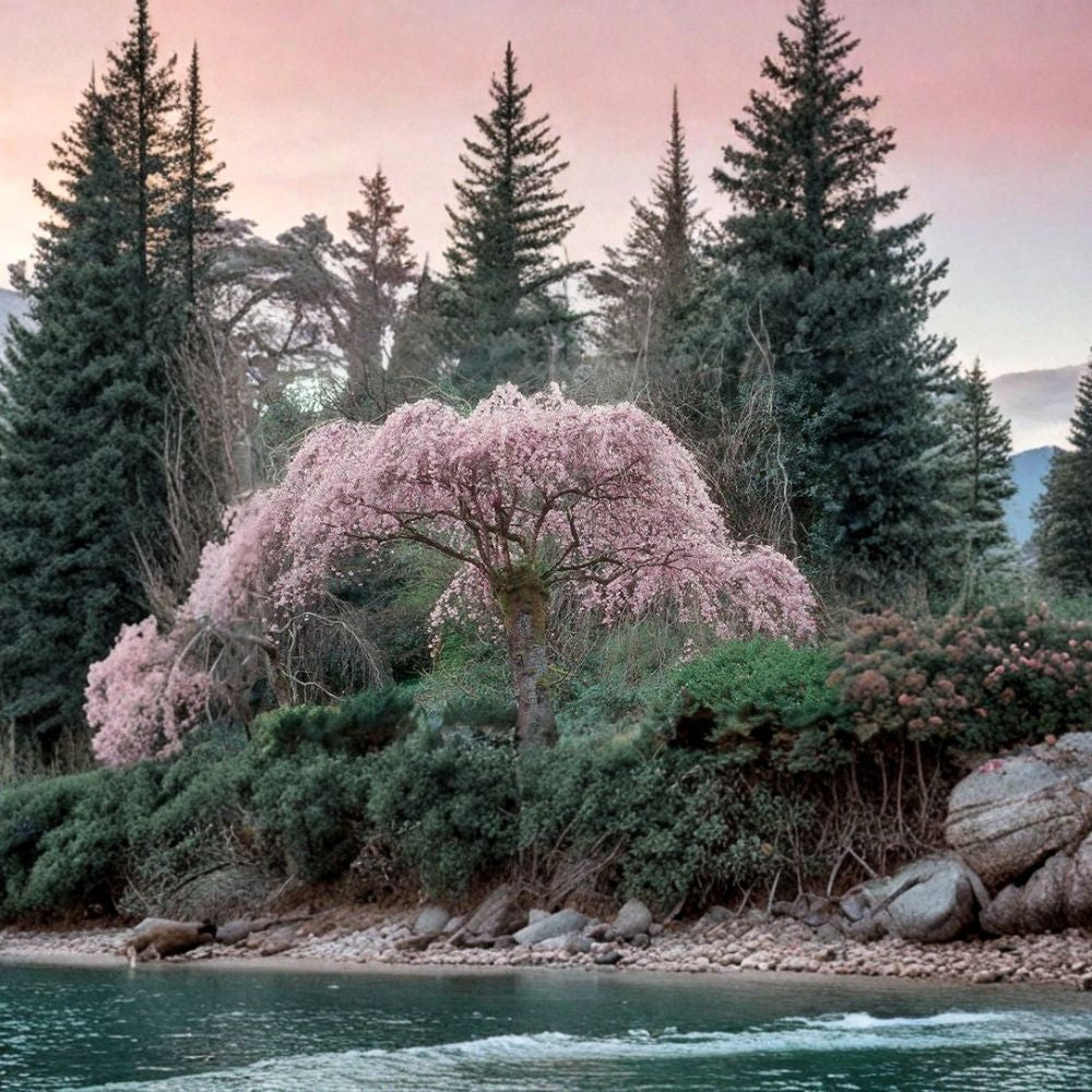 Weeping Higan Cherry – Prunus subhirtella pendula Tree Seeds | 60 Seeds | Fast Growing Pink Flowering Tree | Ornamental Weeping Cherry | Bonsai Friendly | Cold Hardy Zone 5–8