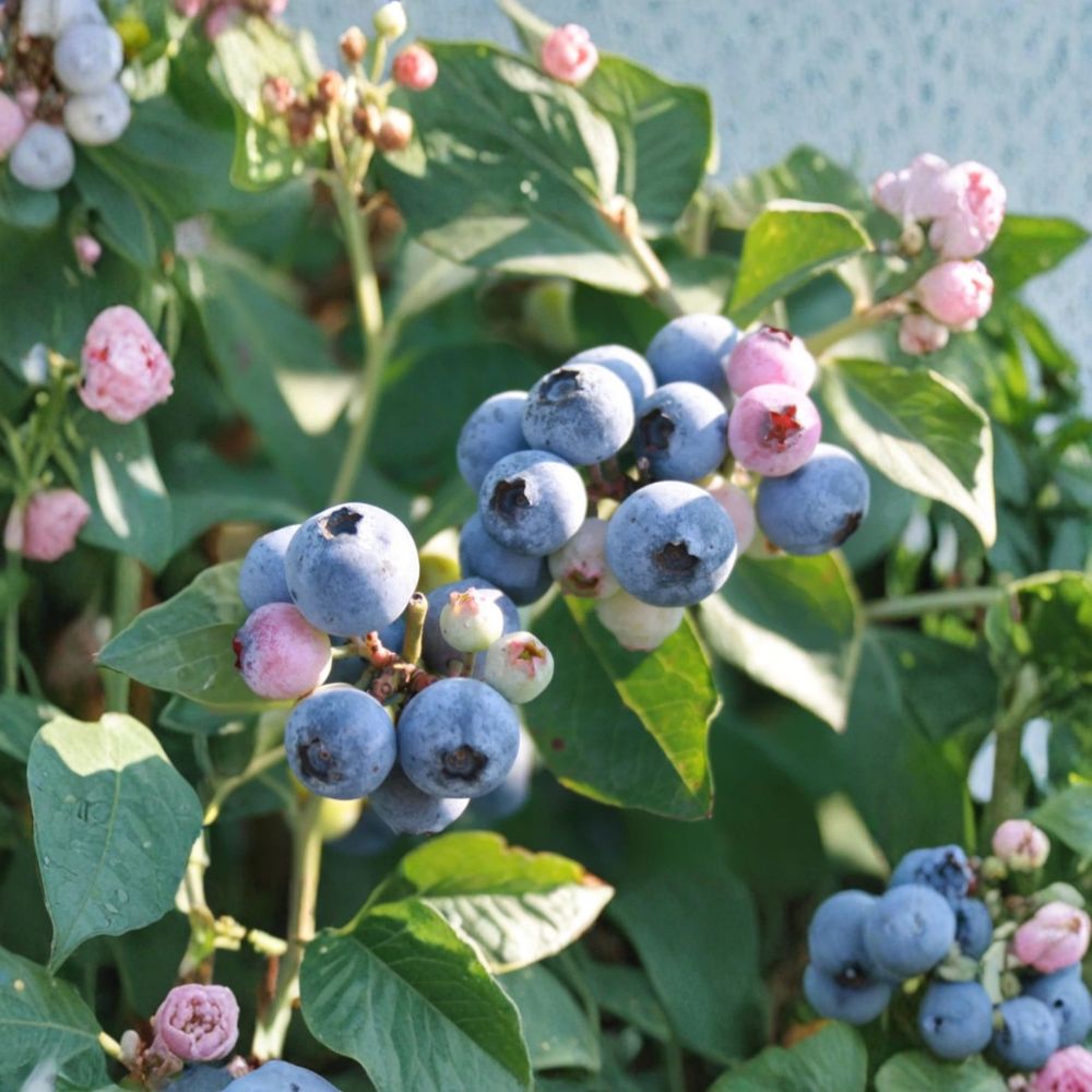 Legacy Blueberry Plants – Vaccinium corymbosum Live Starter Set | 2 Plants | 4–6 Inches Tall | Late Season Berry Bush