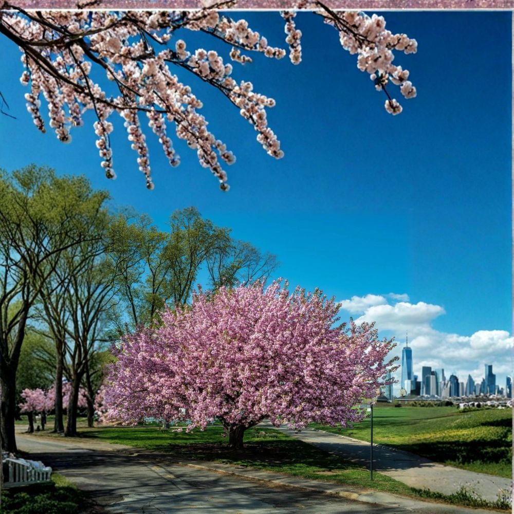 Kwanzan Japanese Cherry Tree – Prunus serrulata Live Bare Root | 1–2 Ft Tall | Pink Flowering Ornamental Tree | Spring Bloom Garden Favorite