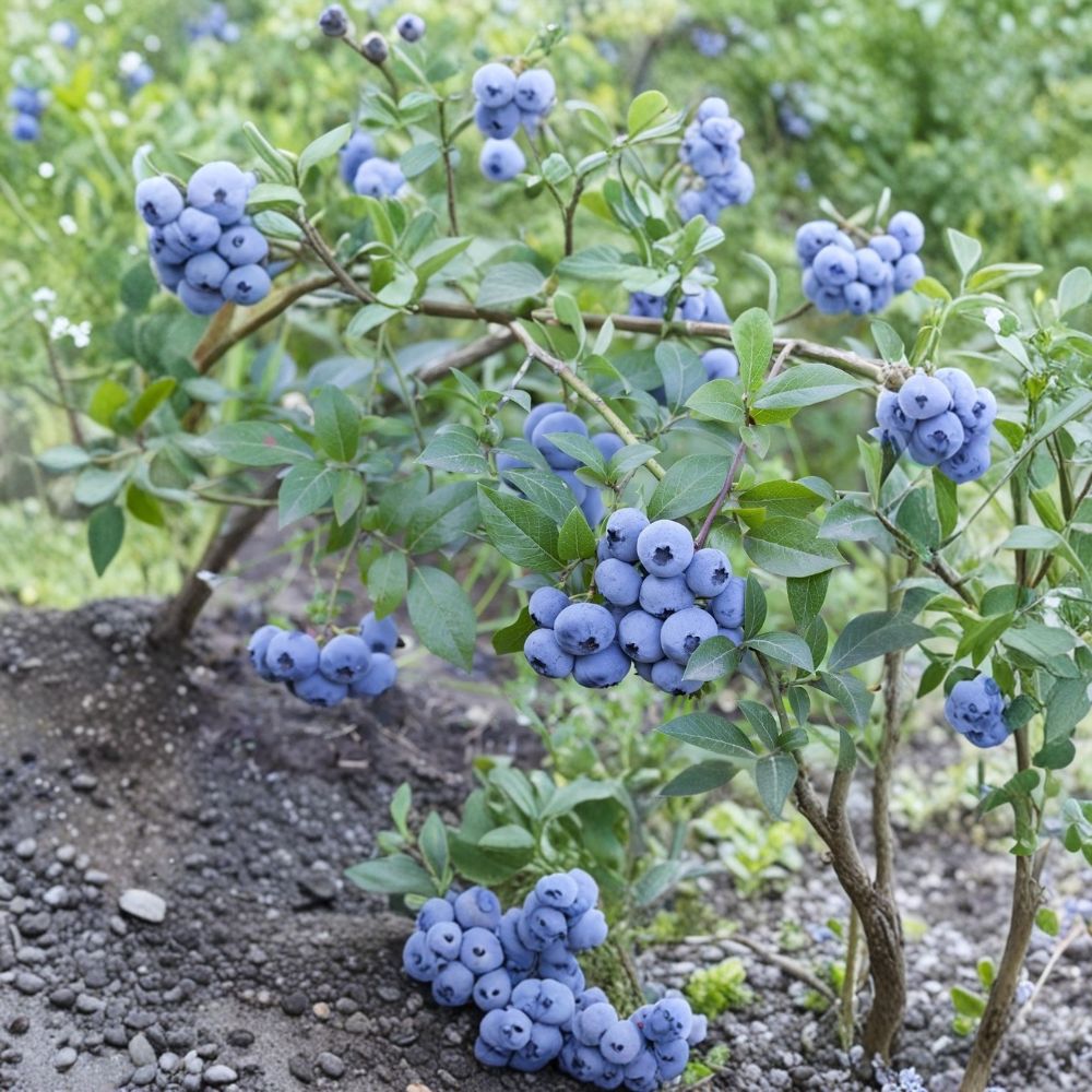 Sweetcrisp Blueberry Starter Plants – Vaccinium corymbosum | Set of 5 Bare Root Plugs | 3–6 Inches Tall | Southern Highbush Sweet Berry Plants