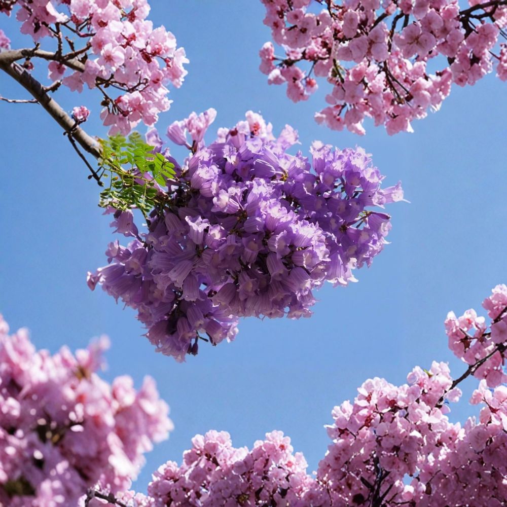 Blue Jacaranda Live Tree – 8–10 Inch Jacaranda mimosifolia | 1 Year Old Plant in 3 Inch Pot | Fast Growing Flowering Tree