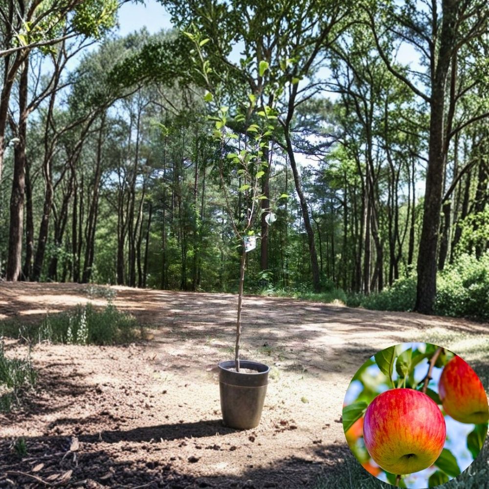 Fuji Apple Tree – 4–6 Ft Live Fruit Tree | Sweet Crisp Apples | Backyard Orchard Starter | Fresh Eating Apple Variety
