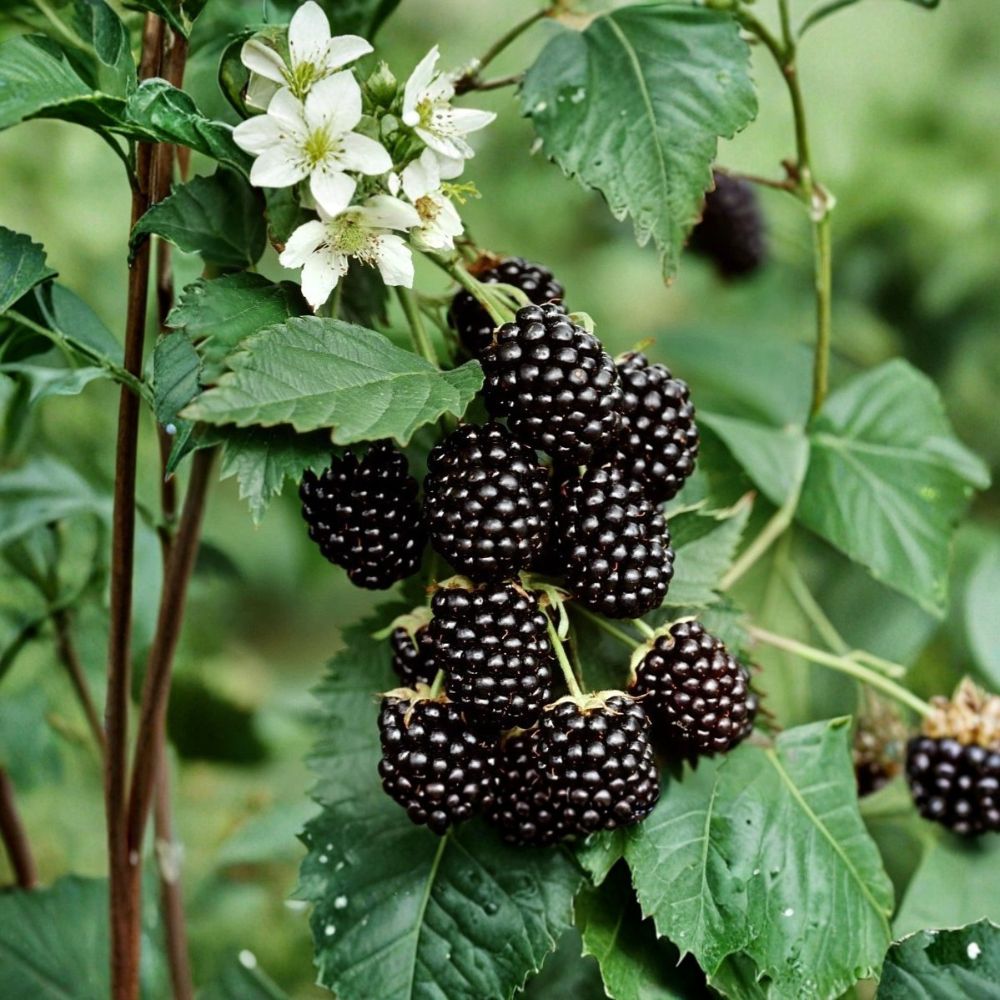 Von Thornless Blackberry – Rubus ‘Von’ Live Starter Plants | 4–10 Inches Tall | Rooted Plants – No Pot Sweet Berry Plant | Backyard Garden Friendly | Easy to Grow