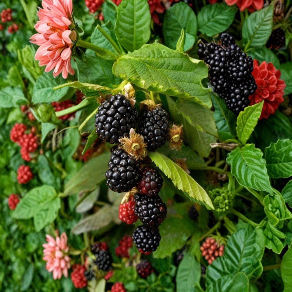 Ouachita Thornless Blackberry – Rubus ‘Ouachita’ Live Starter Plugs | 3–6 Inches Tall | Bare Root – No Pot Sweet Thornless Berry Plant | Backyard Garden Friendly | Easy to Grow