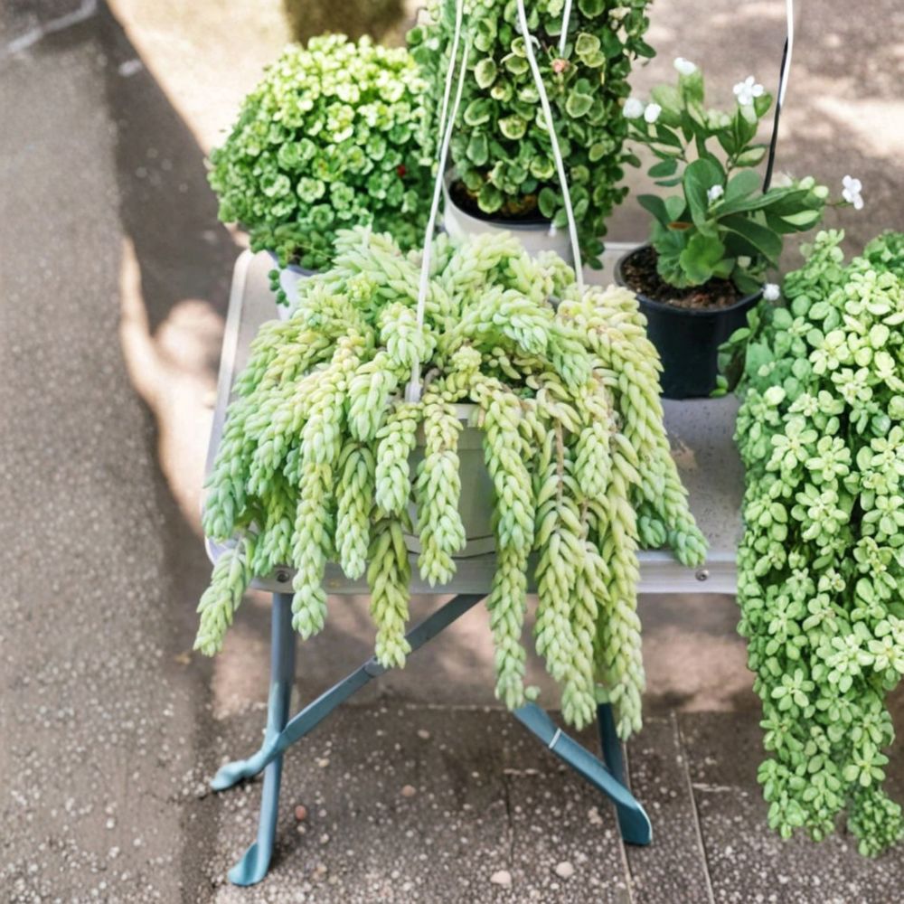 Burro’s Tail Succulent Leaves – 25 Pack | Sedum morganianum | Easy Propagation | Trailing Indoor Plant Starter