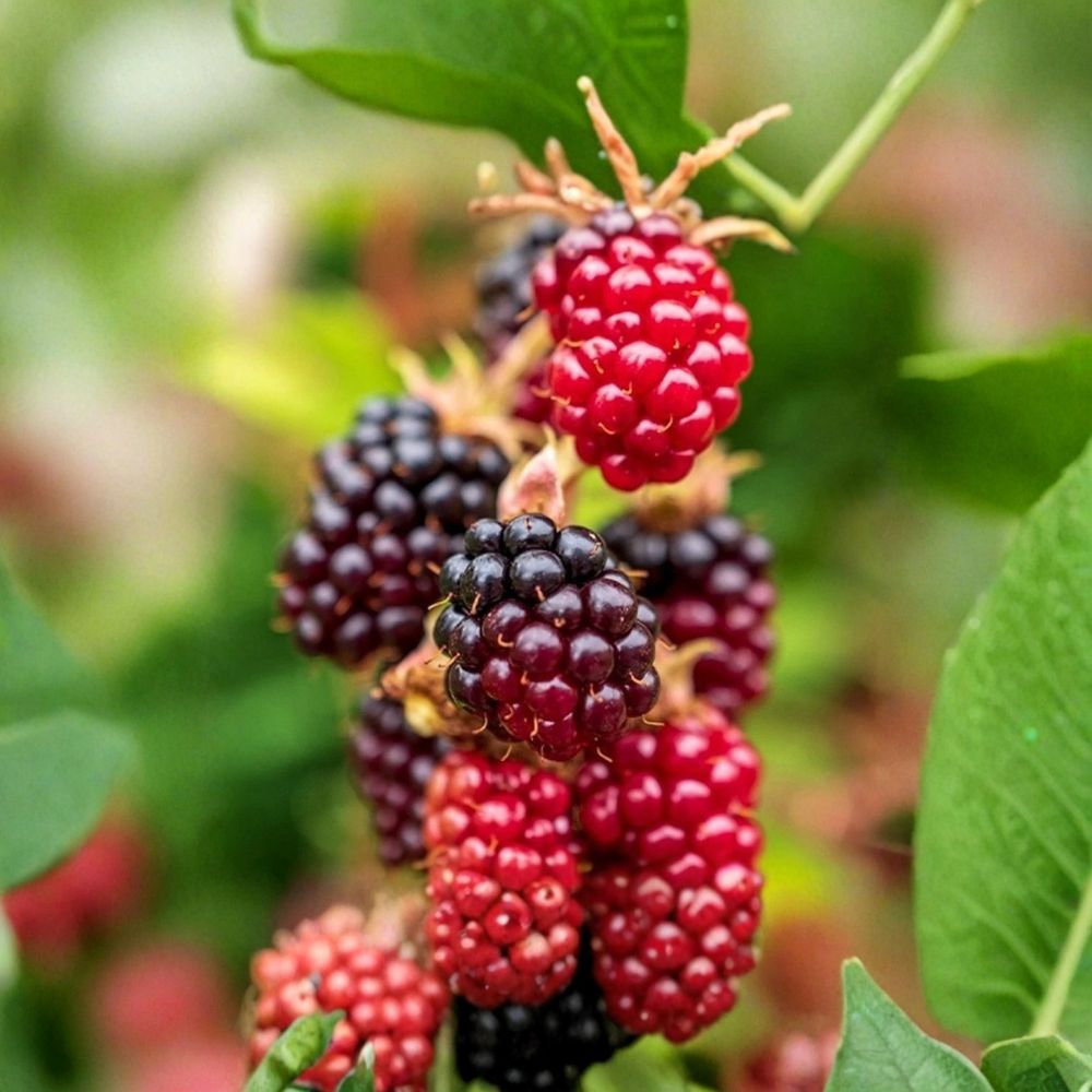 Boysenberry Thornless – Rubus Hybrid Live Starter Plugs | 3–6 Inches Tall | Bare Root – No Pot Sweet Berry Plant | Backyard Garden Friendly | Easy to Grow