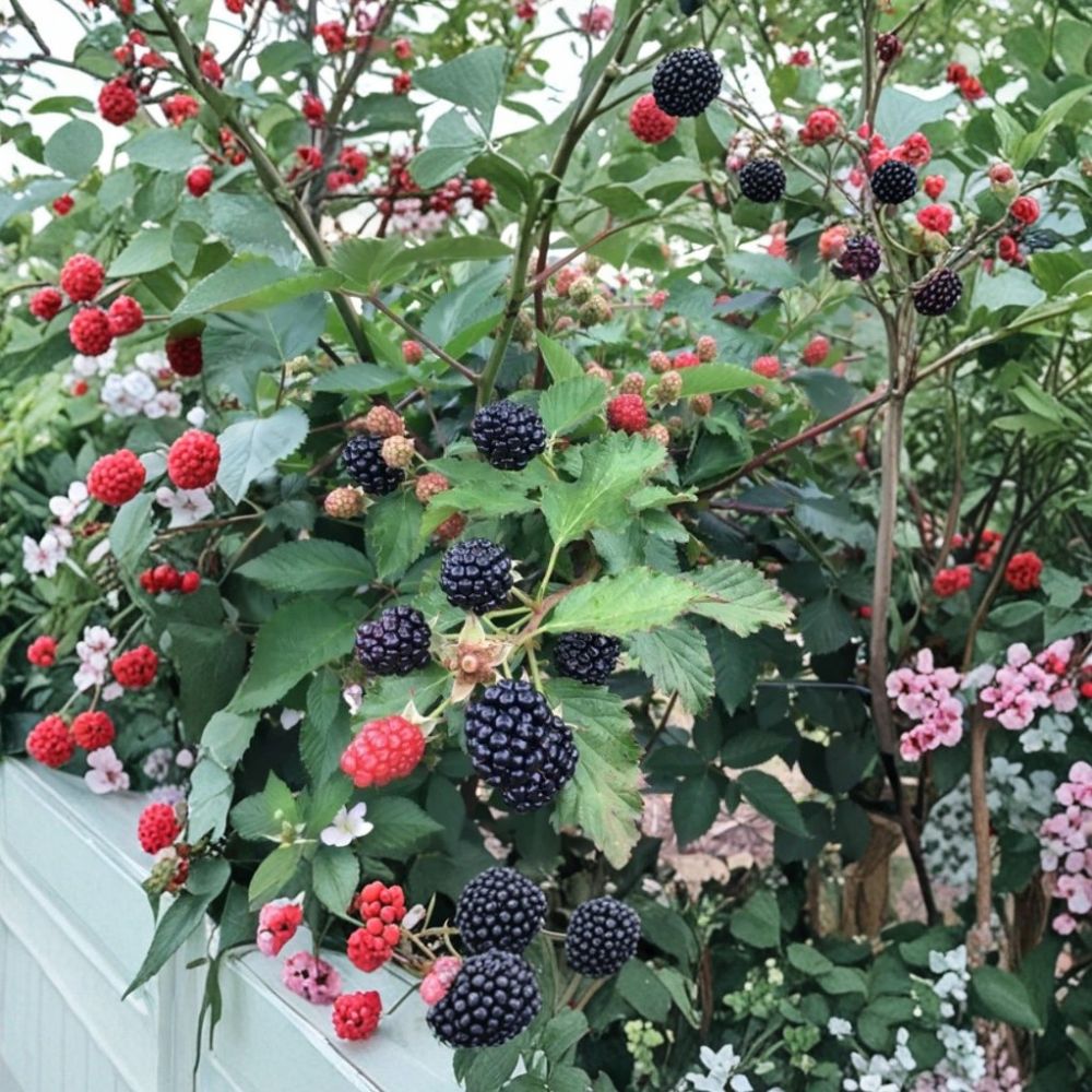 Sweetie Pie Thornless Blackberry Plants – Rubus ‘Sweetie Pie’ Starter Plants | Set of 2 | 4–10 Inch Tall | Sweet Juicy Berries | Bare Root Garden Fruit