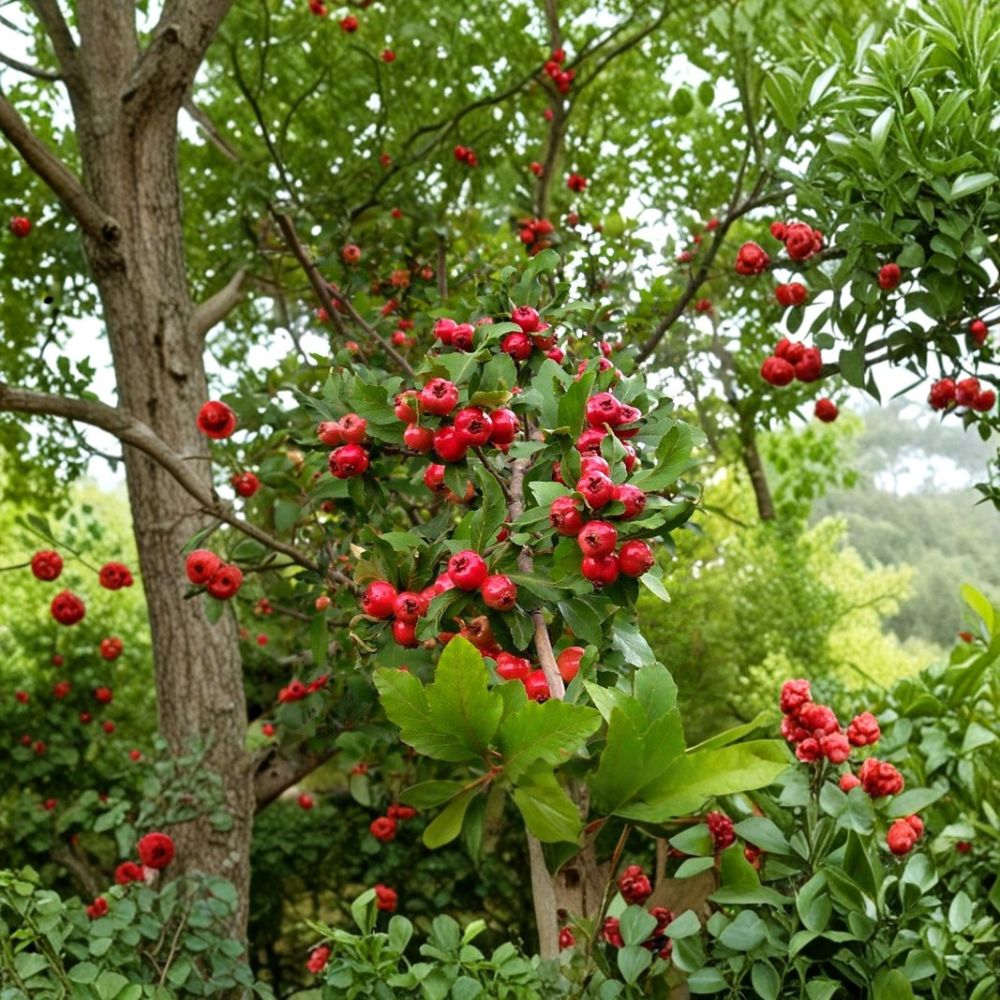 Mayhaw Tree – Crataegus aestivalis Live Seedling | 12 Inches Tall | Bare Root Heirloom Southern Fruit Tree Starter | Pollinator Friendly Garden Plant | Easy to Grow