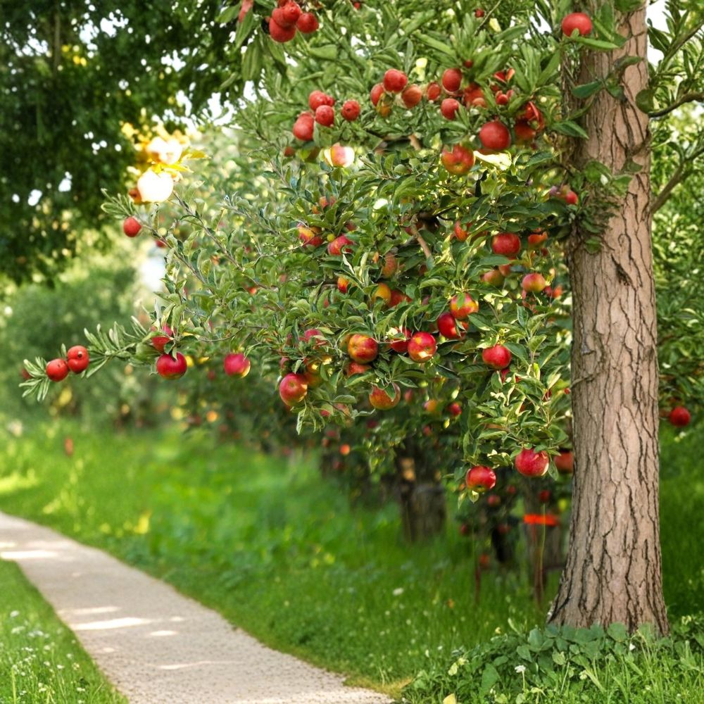 Gala Apple Tree – Malus domestica Live Fruit Tree | 6–7 Feet Tall | Sweet Crisp Apples | Backyard Orchard Tree | Outdoor Garden Ready