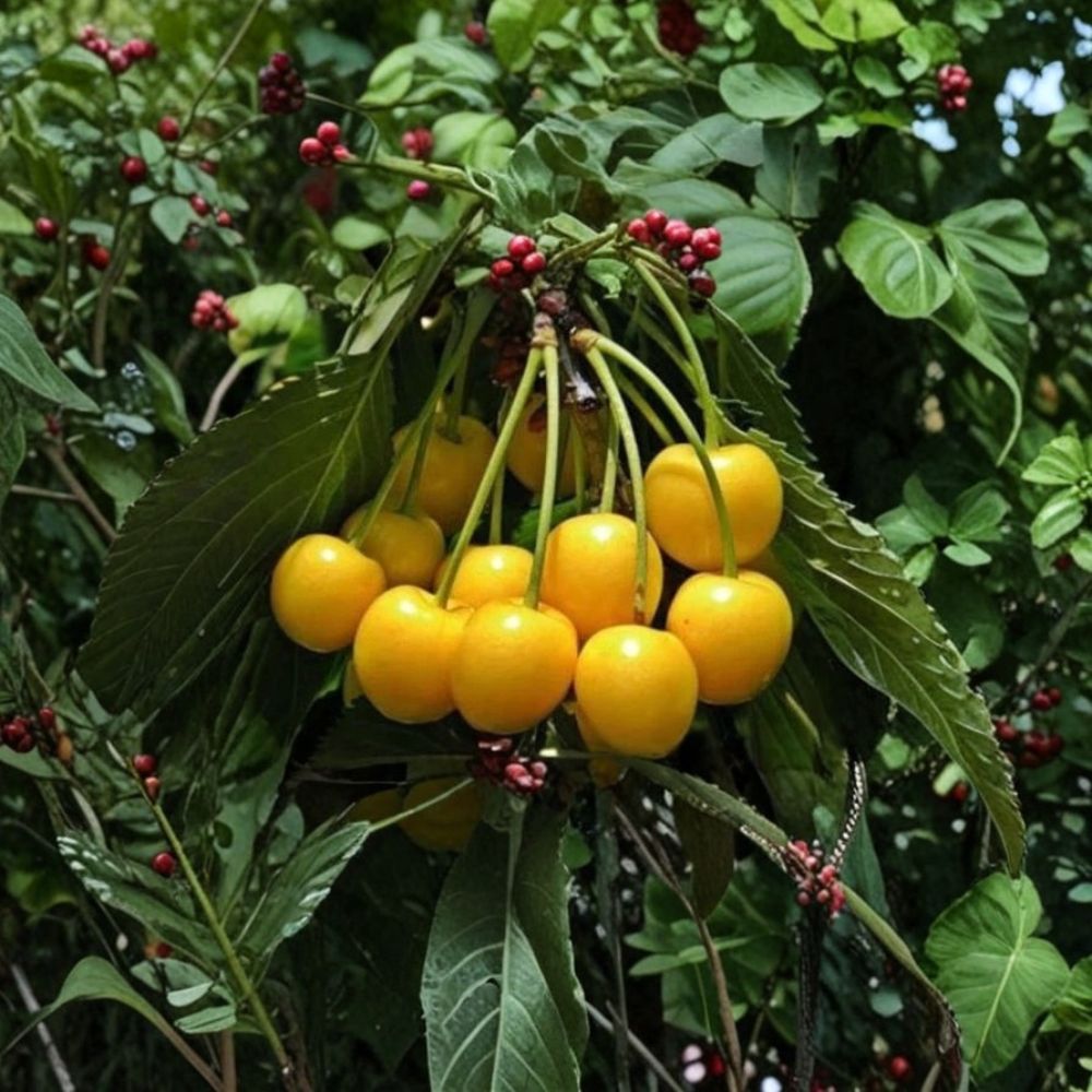 YELLOW CHERRY “Donnisens” – 3 Fresh Cuttings for 2025 | Extra Fertile Variety | Ideal for Grafting & Rooting | Rare Fruit Tree Starter