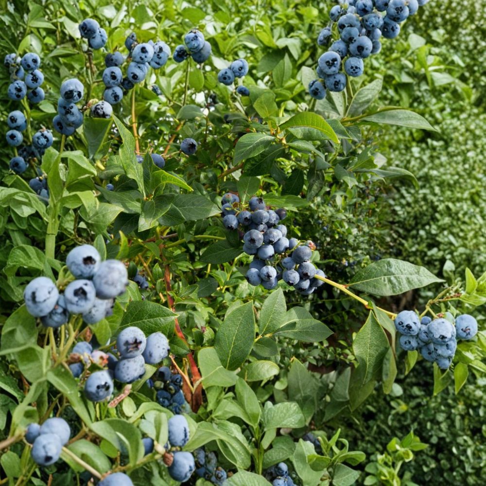 Elliott Blueberry Plant – Vaccinium corymbosum Live Seedling | 4–6 Inches Tall | Soil-Wrapped Roots (No Pot) | Late Season Berry Bush