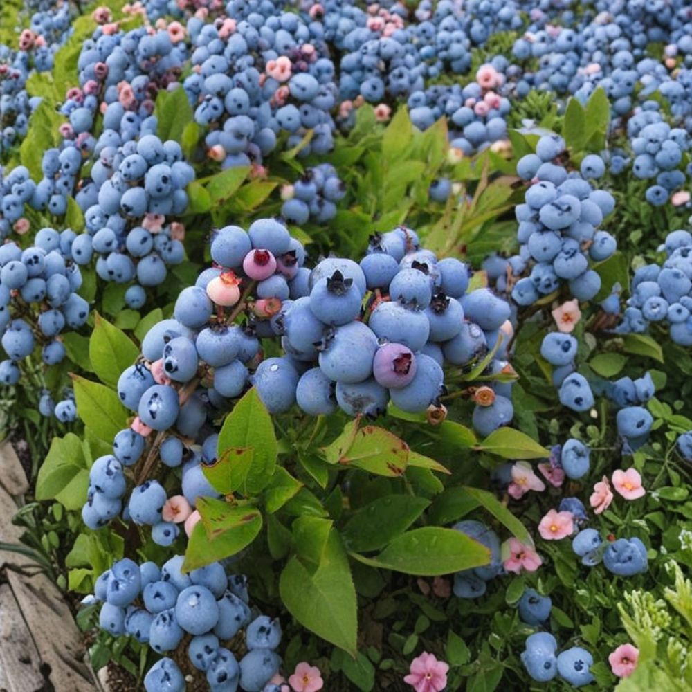 Blueberry Plants – Blueray Blueberry Bush Live Seedlings | Set of 2 Plants | Fruit Bearing Berry Bush | Garden Ready