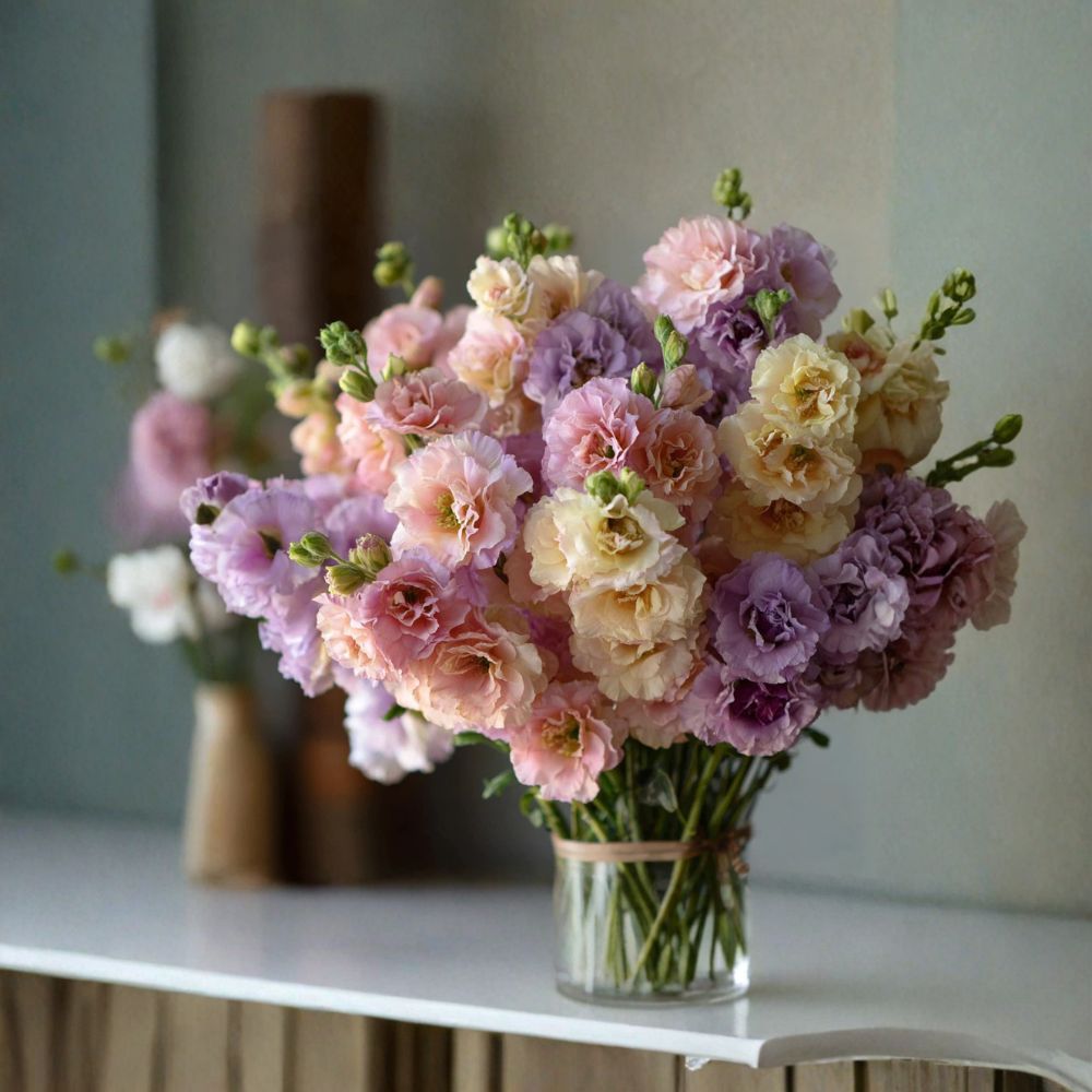 Pastel Mix Stock Flower Seeds – Matthiola incana | 25 Seeds | Edible Flowers | Sweet Fragrant Blooms | Cut Flower Garden | Easy to Grow