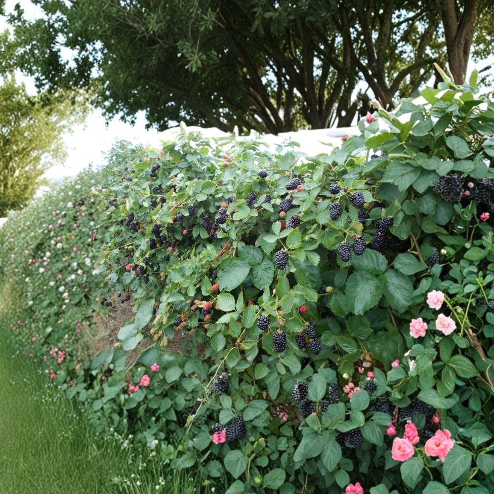 Twilight Thornless Blackberry – 5 Live Starter Plugs | Rubus Berry Plants | 3–6 Inches Tall | Sweet Firm Fruit Variety | Bare Root Blackberry Plants