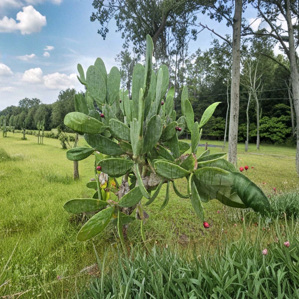 Spineless Prickly Pear Cactus Pads Set of 3 | Opuntia Edible Cactus | Thornless Nopales Pads | Fast Growing Succulent | No Pot