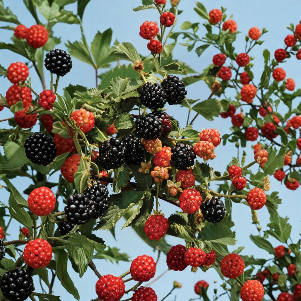 Ouachita Thornless Blackberry Plants – Set of 2 Live Starter Plants | 4–6 Inches Tall | Sweet Firm Berry Variety | Soil-Wrapped Roots No Pot | Backyard Fruit Garden