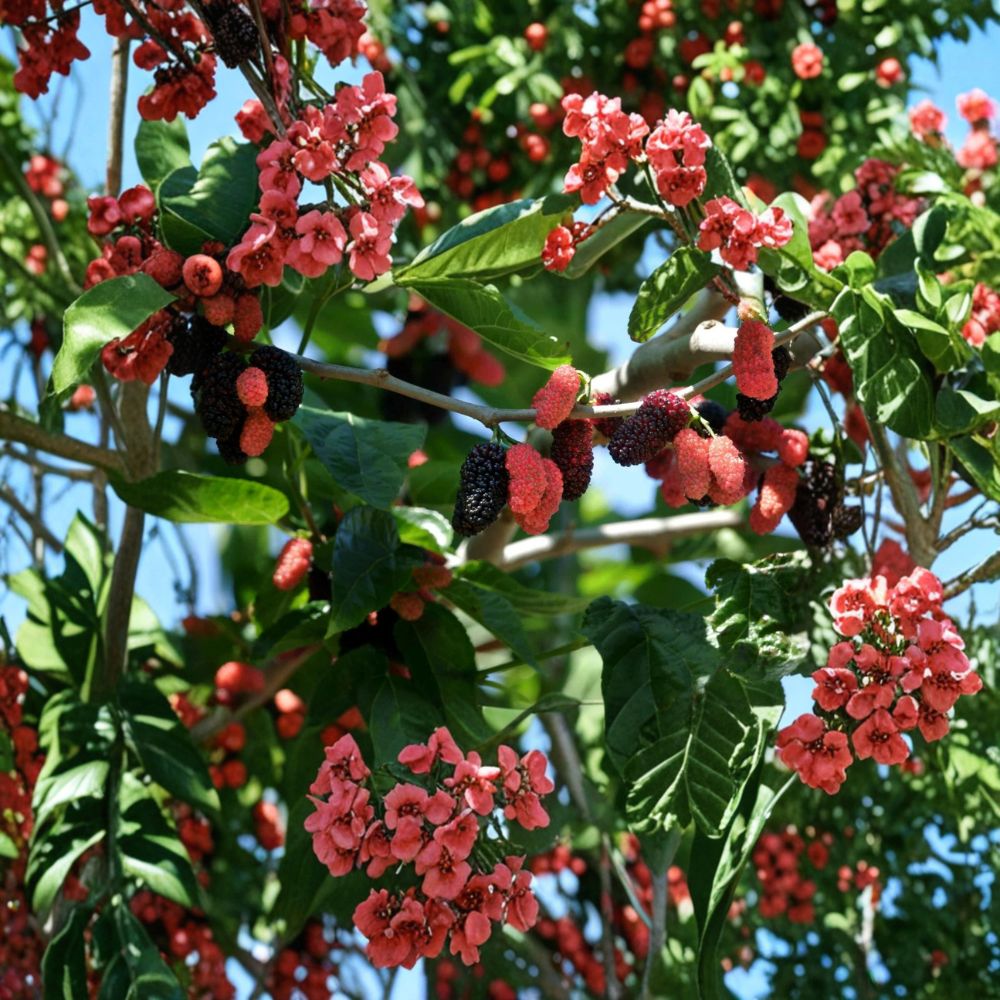 Illinois Everbearing Mulberry Tree – Live Fruit Plant 3–15 Inch | Fast Fruiting Morus alba | Pesticide Free Starter Tree | Backyard Orchard