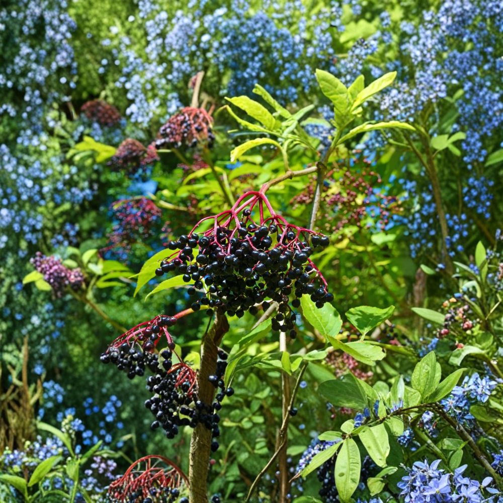 Elderberry Cuttings – 5 Sambucus Canadensis 6–10 Inch | Edible Berry Shrub | Hardy Fruit Plant | Easy Propagation | Ready to Grow
