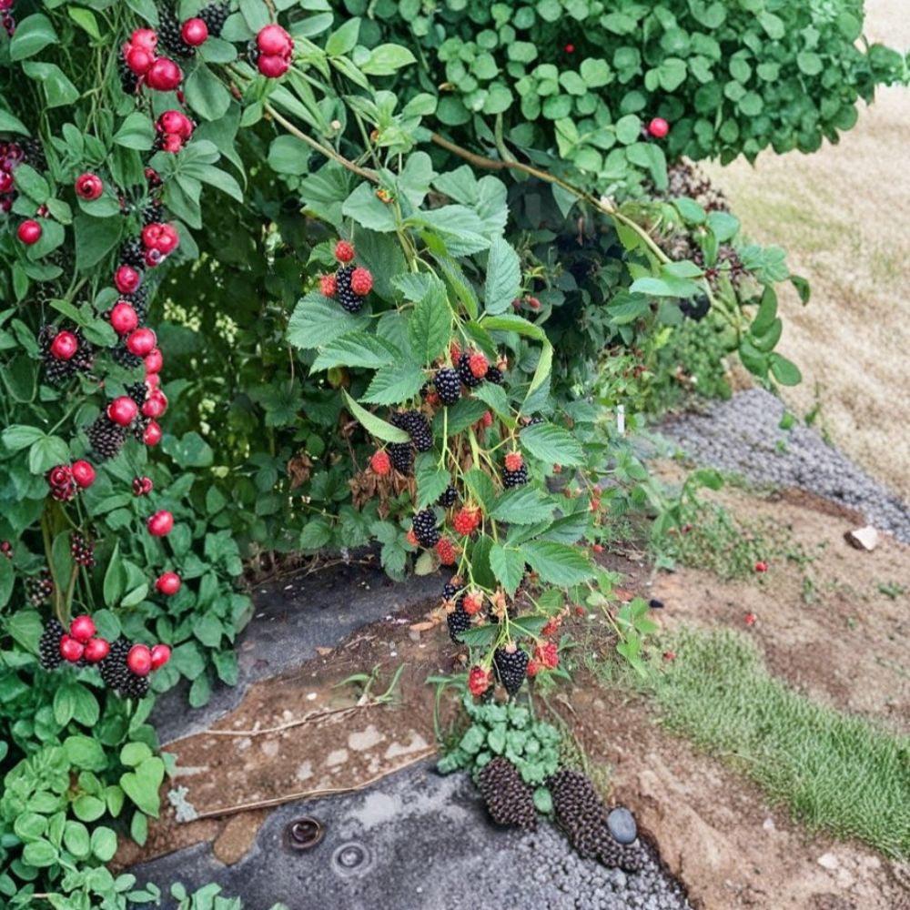 Prime-Ark 45 Thornless Blackberry Plants – Set of 2 Live Berry Bushes | 1–2 Year Old Plants | Primocane Fruiting Variety | Garden Ready