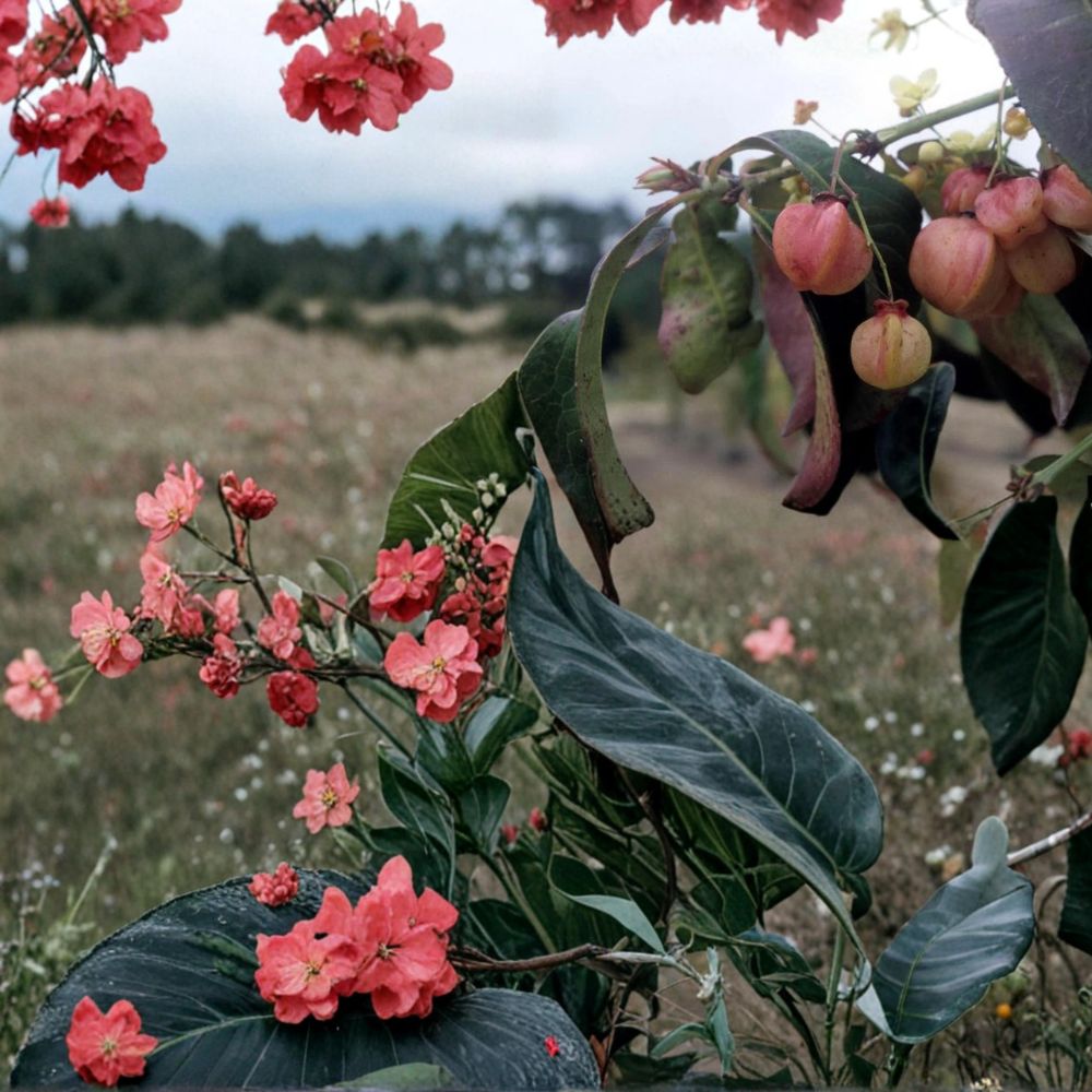 Euonymus carnosus – Live Starter Plant | 5–6 Inches Tall | Includes Nursery Pot Fragrant White Flowers | Coral Red Fruit Tree | Unique Garden Specimen