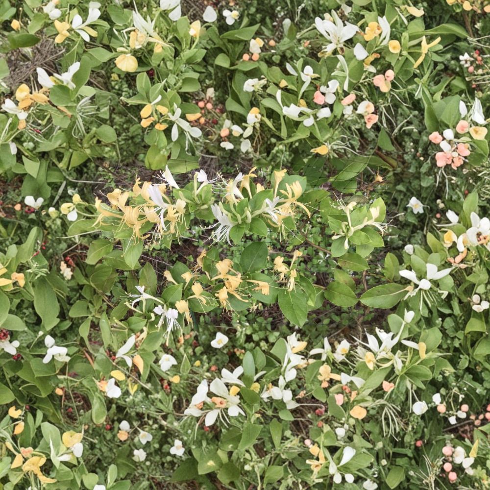 Hall’s Honeysuckle Plants – Lonicera japonica Live Vines | 10 Rooted Starter Plants 6 Inch | Fragrant White Yellow Flowers | Fast Growing Climber