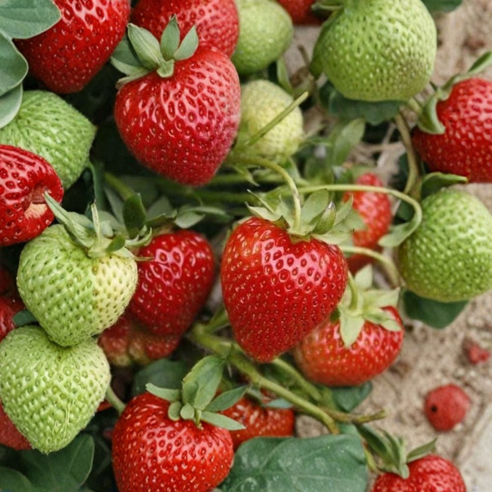 Earliglow Strawberry – Fragaria × ananassa ‘Earliglow’ 12 Bare Root Plants | June Bearing | Organically Grown Earliest Harvest | Excellent Sweet Flavor | High Yield Variety