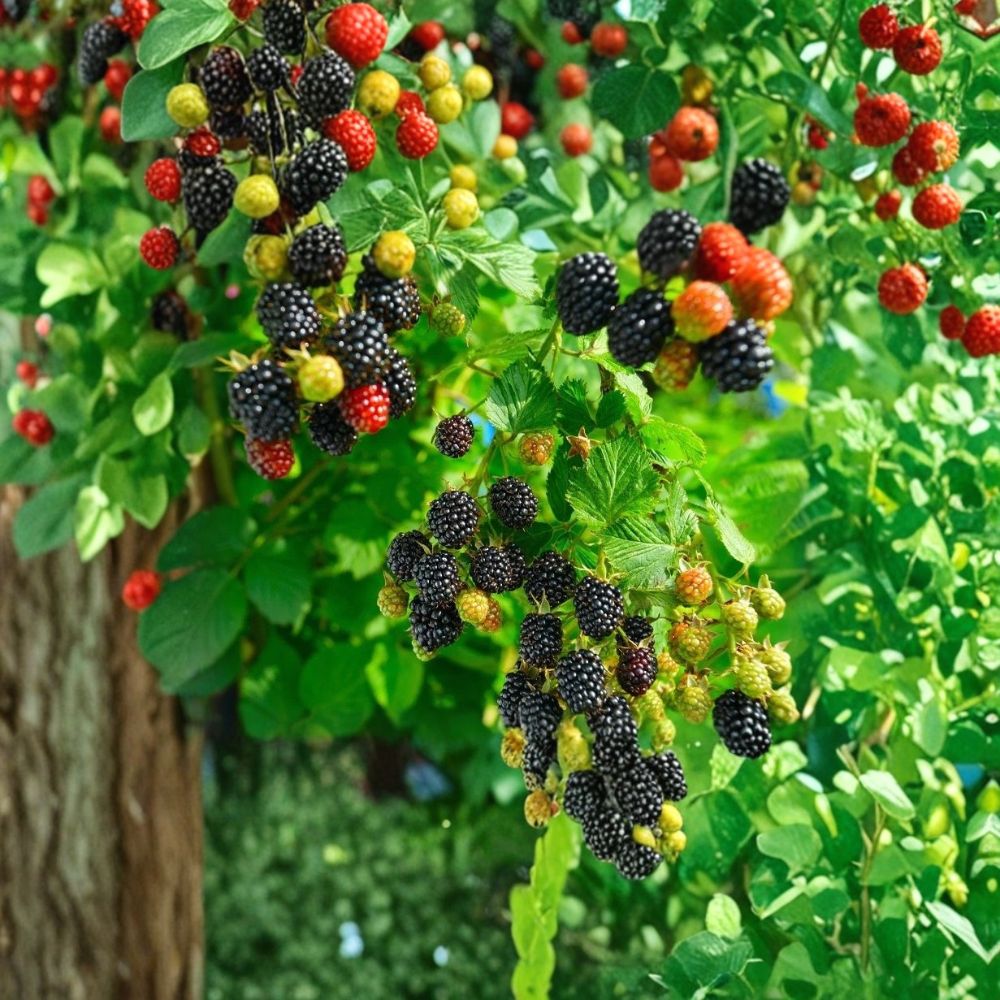 Prime Ark Horizon Blackberry – Rubus Live Starter Plugs | 3–6 Inches Tall | Set of 10 Bare Root Plants | Dual Fruiting Berry Bush | Garden Ready