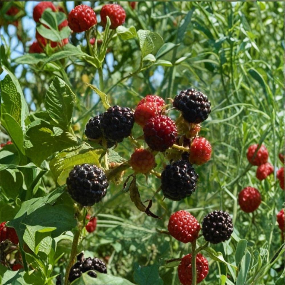 Ouachita Blackberry Plant – Rubus fruticosus ‘Ouachita’ Live Shrub | 2 Year Old Thornless Berry Bush | Fast Growing Fruit Plant | Garden Ready