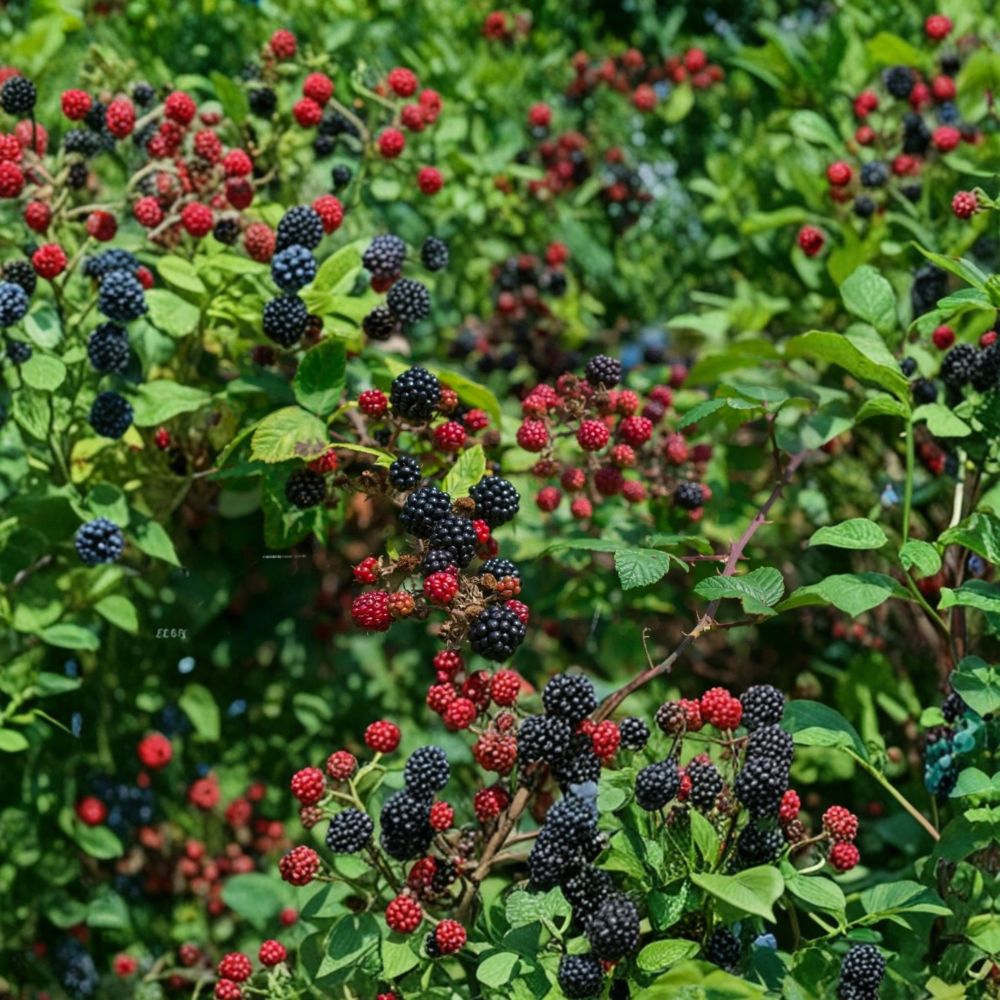 OG Blackberry Plant – Rubus Live Fruiting Bush | Dormant Bare Root Plant | Washed Roots in Bag | Hardy Outdoor Berry Plant | Vigorous Grower