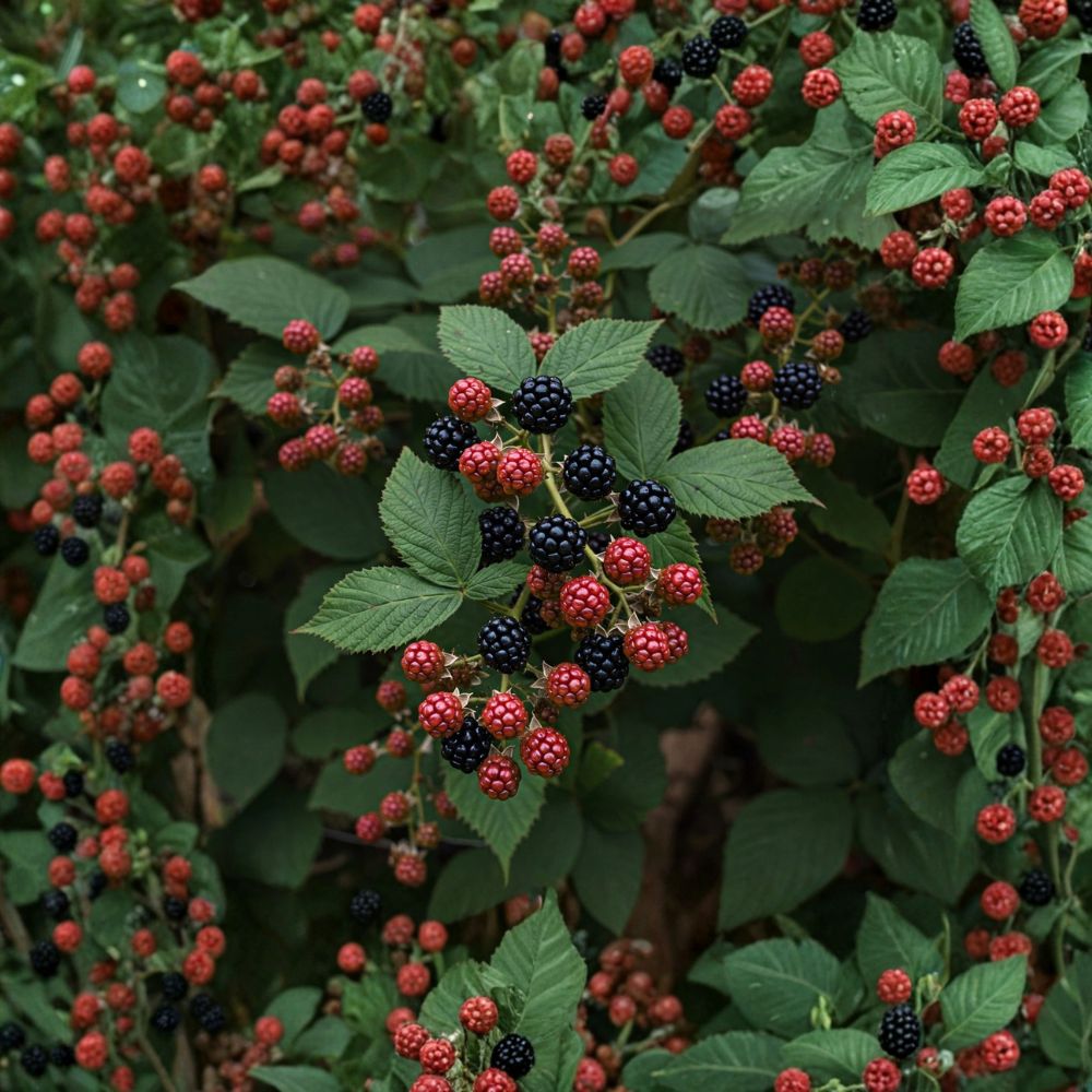 Apache Thornless Blackberry Plant – Rubus fruticosus Live Bush | 1 Gallon Pot | Sweet Fruit Berry Plant | Outdoor Garden Ready | Easy to Grow