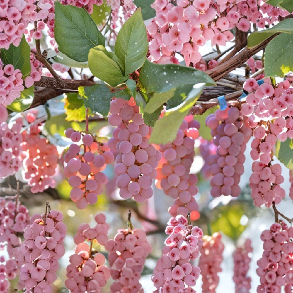 Koshu Grape Vine – Vitis vinifera Live Plant | 2–3 Ft Tall Rare Japanese Wine & Table Grape | Organic Patio & Backyard Vine