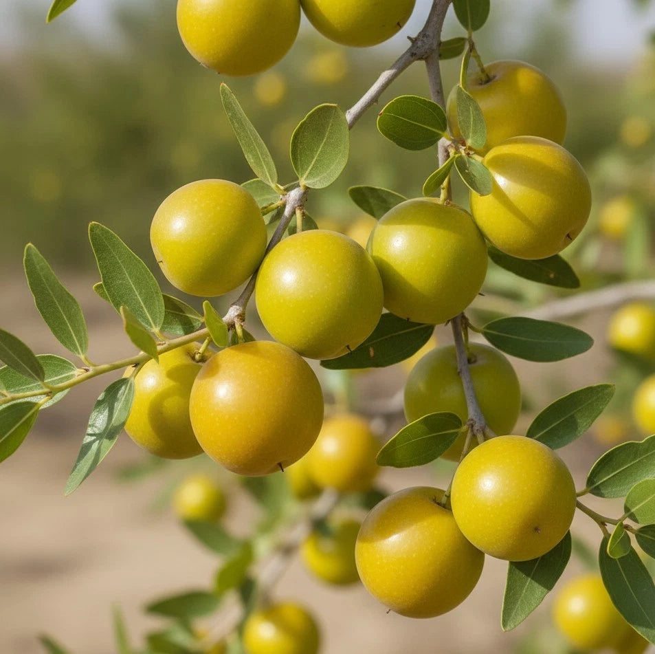 Yellow Putsa Apple Seeds 100+ pcs (Ziziphus spina-christi) – Premium Certified Arabian Jujube Christ's Thorn Fruit Tree Plant Seeds for Planting