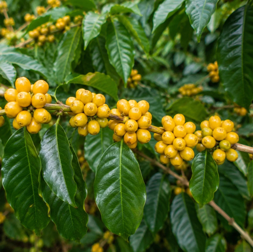 Yellow Catuai Coffee Seeds (120+ Bulk Seeds, Coffea sp. Catuai) – Premium Brazilian High-Yield Gourmet Coffee Bean Plant Seeds for Planting