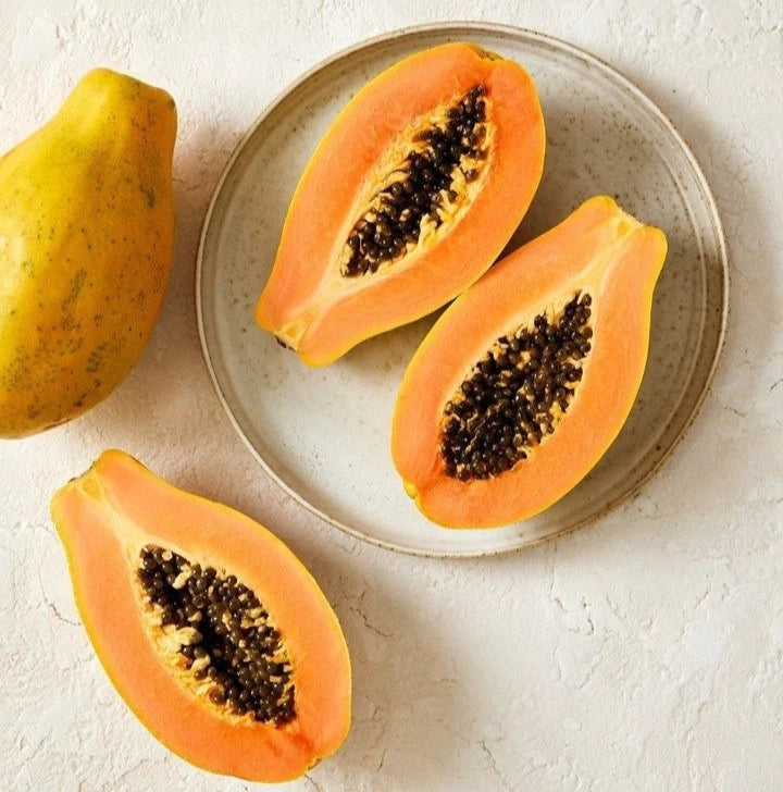 Diamond Head Papaya Seeds (Carica papaya var. Diamond Head) – Premium Sweet Red-Fleshed Tropical Fruit Tree Seeds for Planting (150 Pcs)