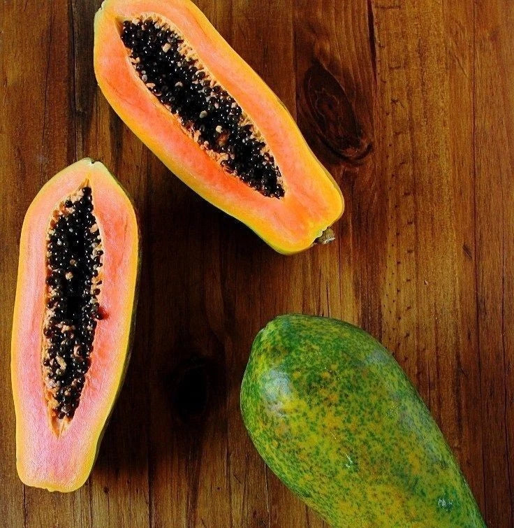 Bulk Jinggo Papaya Seeds (Carica papaya 'Jinggo') – 150 Pcs Premium Fresh Rare Exotic High-Sugar Dwarf Sweet Papaya Seeds for Planting