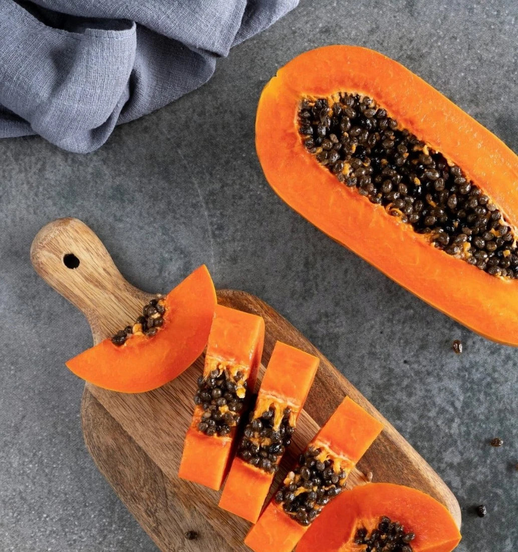 Red Delima Papaya Seeds (Carica papaya 'Red Delima') – 150 Premium Fresh Sweet Ruby-Fleshed Red Delima Papaya Seeds