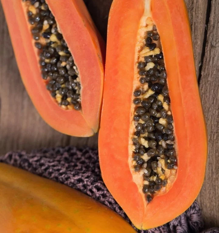 Premium Formosa Variety Papaya Seeds (Carica papaya var. Formosa) – Sweet Red Flesh Tropical Fruit Tree Seeds for Planting (150+ Pcs)