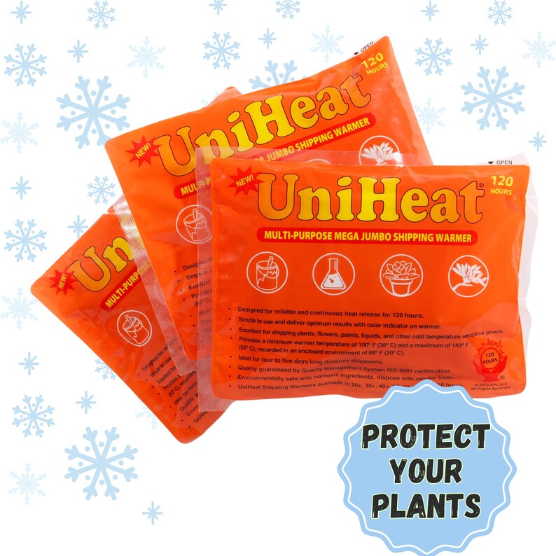 120-Hour Heat Pack for Winter Plant Protection | Cold Weather Insulation | Plant Heat Pack for Safe Shipping
