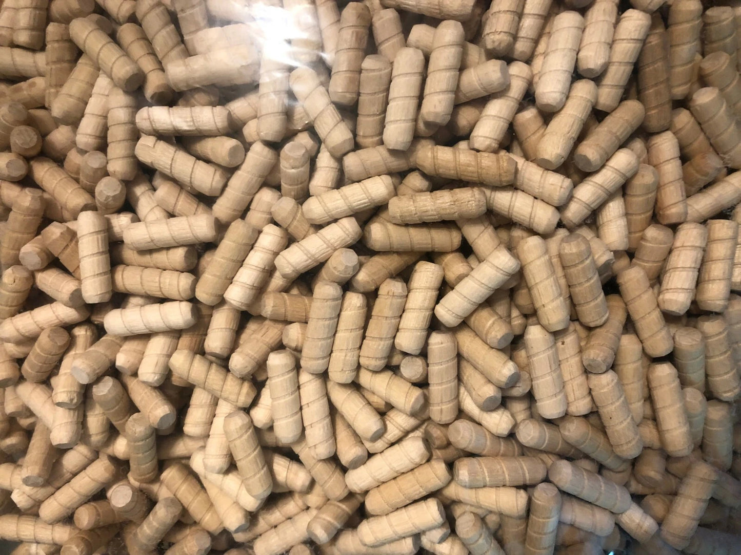 Spiral Cut Birch Dowels 5/16" x 1" for Mushroom Plugs - 1000X Raw Dry Plugs for Mycelium Inoculation